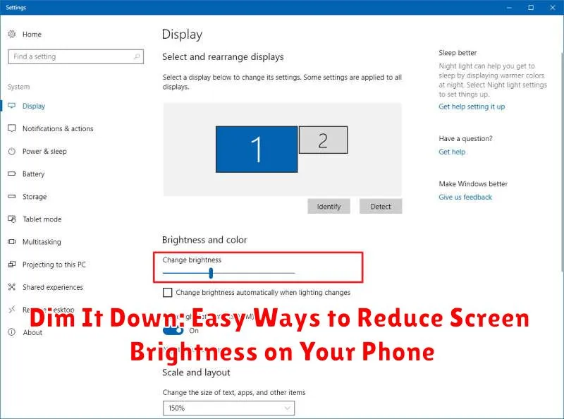 Dim It Down: Easy Ways to Reduce Screen Brightness on Your Phone